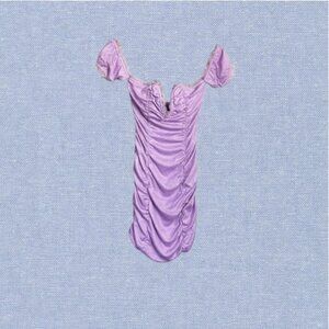 -`♡´- Free! Forever 21 Ruched Glitter Bodycon Sweetheart Strapless Dress Size S